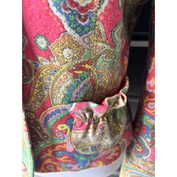 David Meister Designer Colorful Paisley Wool Blend Crop Jacket/Blazer Size 6 - Picture 2 of 11